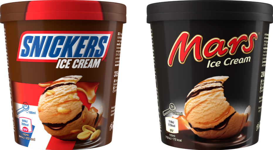 Mars og Snickers