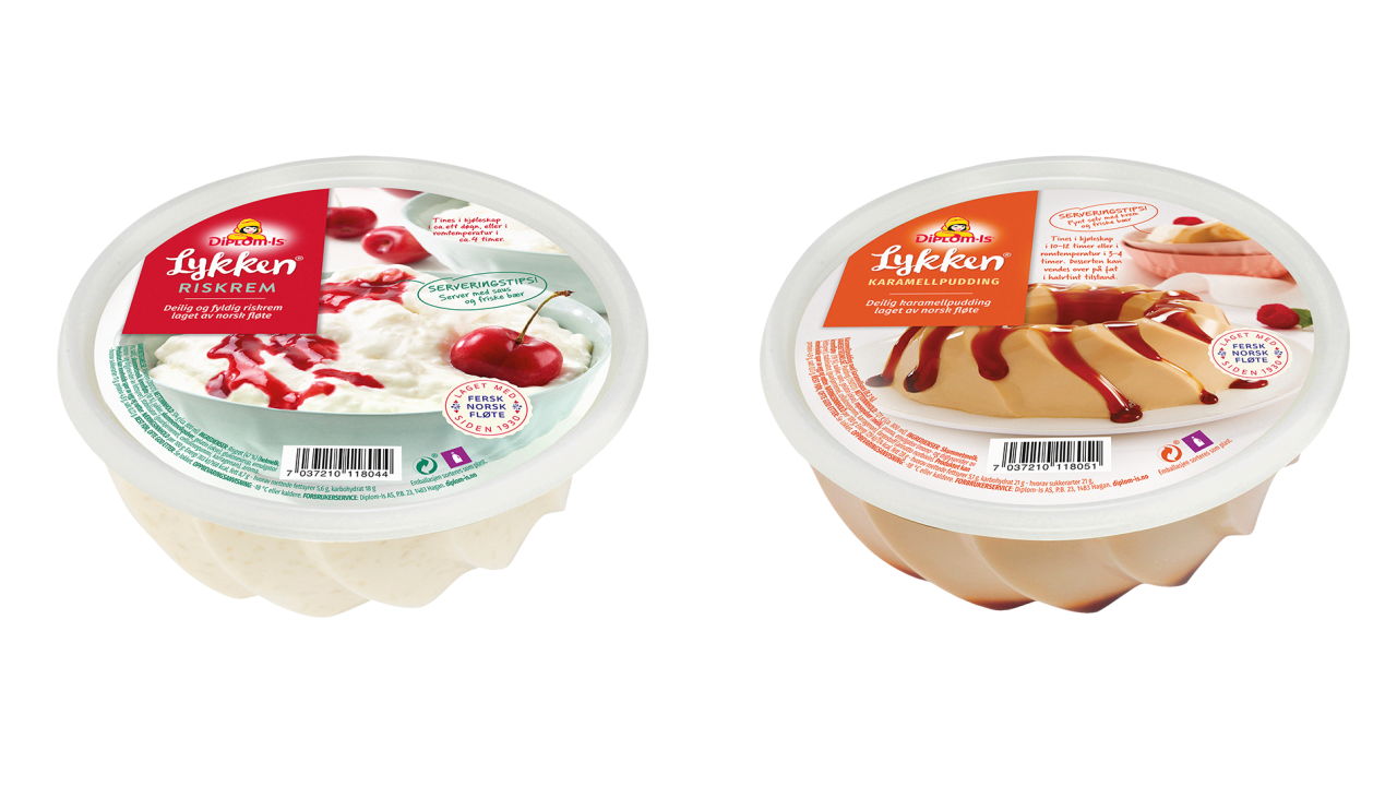 Riskrem og Karamellpudding - Diplom-is