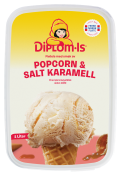 Diplom-Is Popcorn og salt karamell 1L