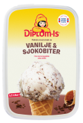 Diplom-Is Vanilje og Sjokolade 1,2L