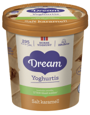 Dream Yoghurtis Salt Karamell uten sukker 450ml