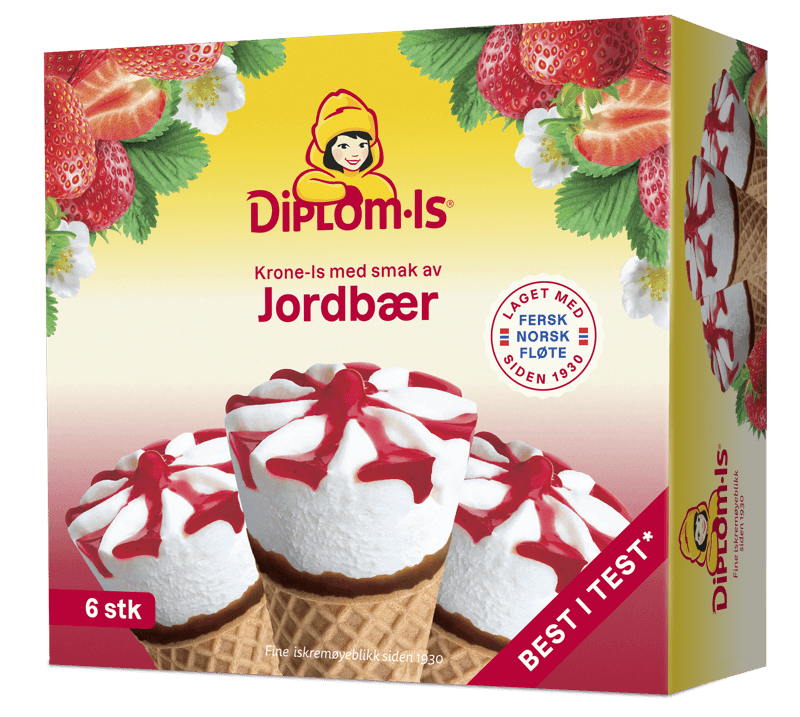 Krone-Is Jordbær