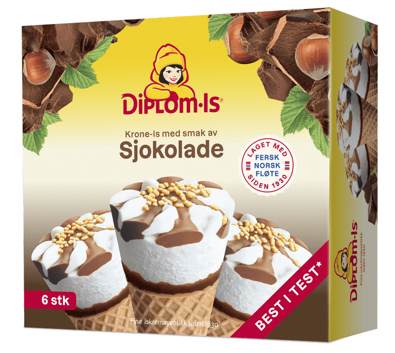 Krone-is Sjokolade