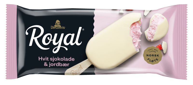 Royal Hvit sjokolade og jordbær