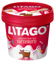 Litago Jordbærsmak med Tuttifrutti