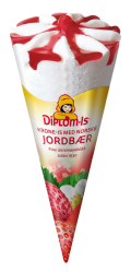 Krone-is Jordbær